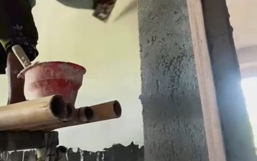 Progres Pembangunan Gedung MIM 1 PK Sukoharjo Memasuki Tahap Pengacian Tembok Kantor