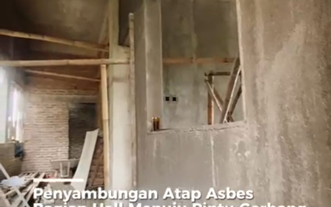 🏗️ Progres Pembangunan Gedung MIM 1 PK Sukoharjo Terus Berjalan Memasuki Tahap Pemasangan Asbes