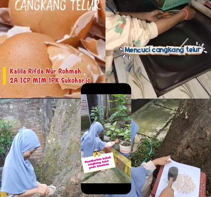 PEMBELAJARAN KREATIF “MEMBUAT PUPUK DARI CANGKANG TELUR AYAM”