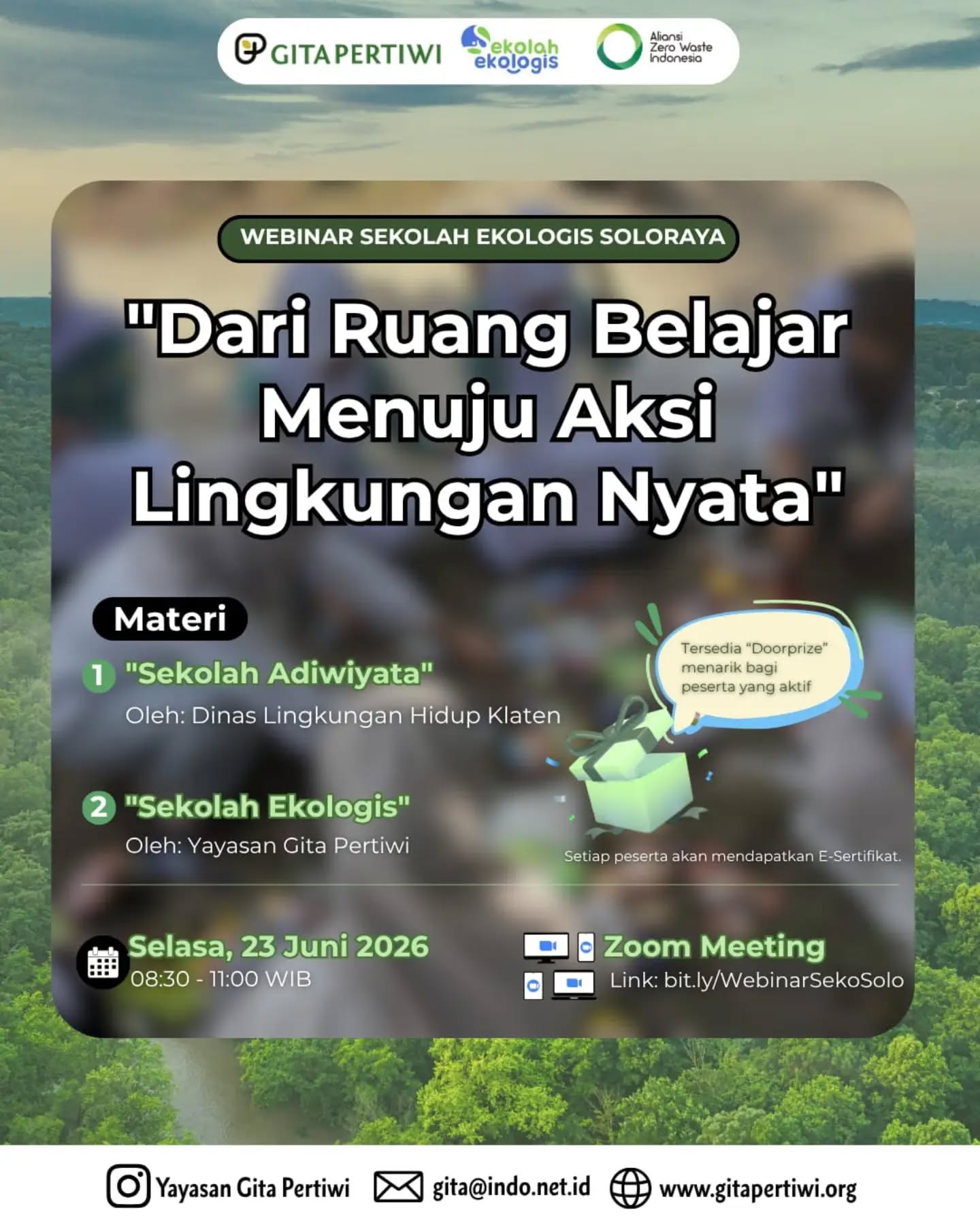flyer sekolah ekologis