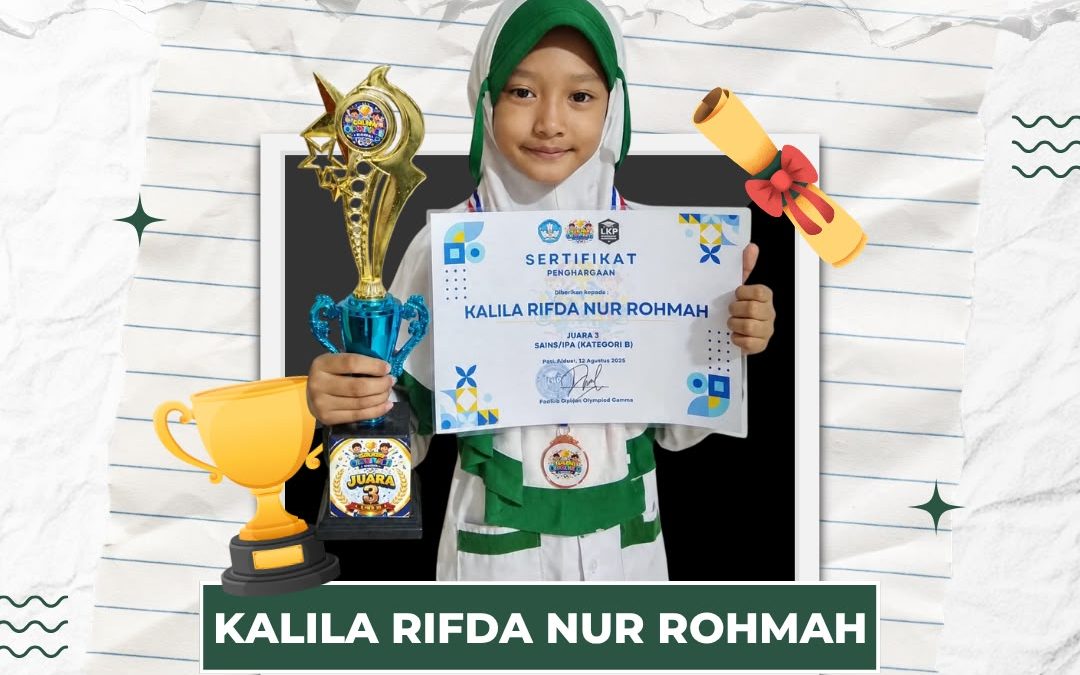 Kalila Rifda Harumkan Nama MIM 1 PK Sukoharjo, Raih Juara 3 Olimpiade Sains Nasional